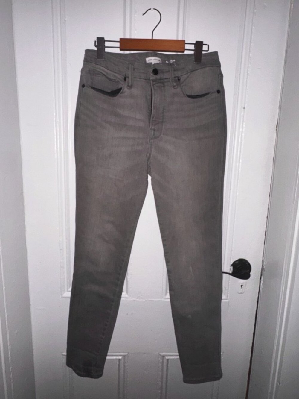 Good American Good Legs Skinny Light Compression Grey Size 10